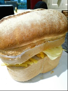 Crisps, Frazzles and Chipsticks within an entire loaf