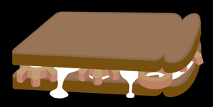 Monster Munch and mayonnaise between brown bread